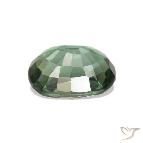 Tormalina Verde scuro naturale da 1.66 ct, Ovale, VVS