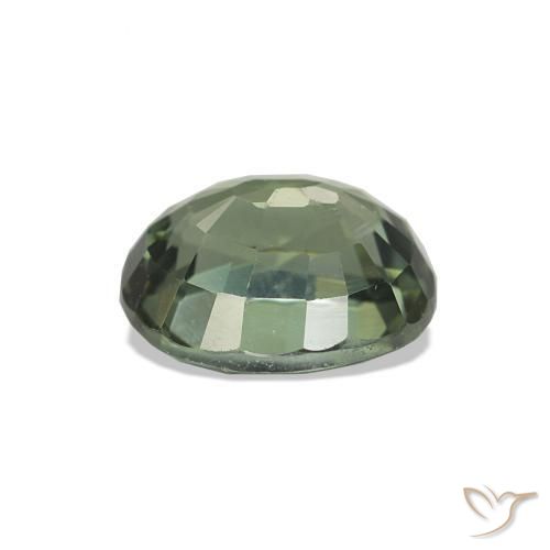 Tormalina Verde foresta chiaro naturale da 1.57 ct, Taglio ovale, VVS