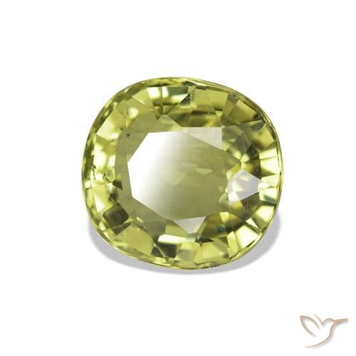 Tormalina Verde chiaro naturale da 1.62 ct, Ovale, VS