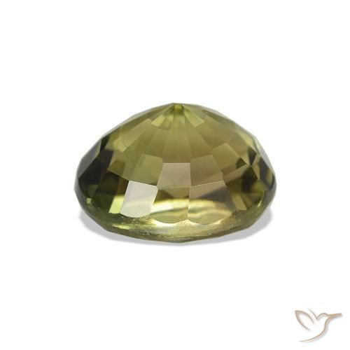 Tormalina Caldo bosco verde naturale da 1.41 ct, Ovale, VVS-VS