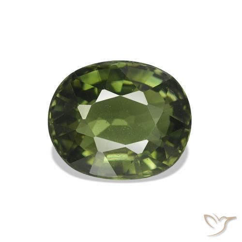 1.78ct Verde scuro Tormalina, Ovale, VS