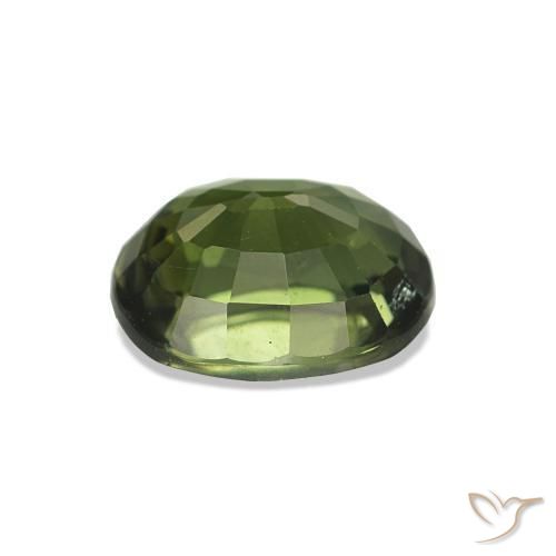 Tormalina Verde scuro naturale da 1.78 ct, Ovale, VS