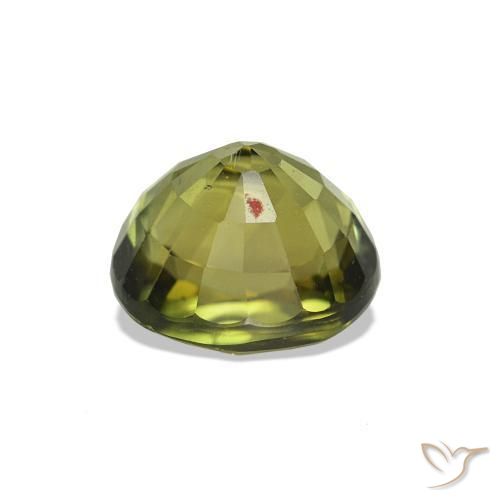 Tormalina Verde giallastro naturale da 1.49 ct, Taglio ovale, VS