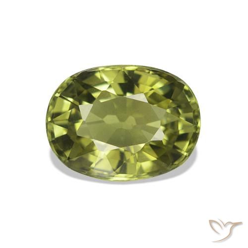 1.54ct Verde caldo Tormalina, Ovale, VVS