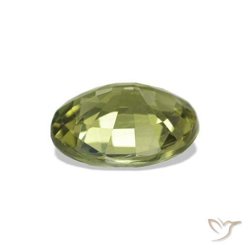 Tormalina Verde caldo naturale da 1.51 ct, Ovale, VVS-VS