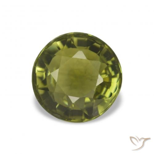 1.47ct Verde medio Tormalina, Rotondo, VVS