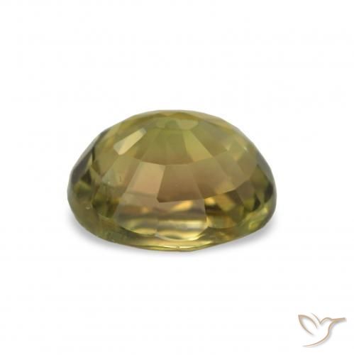 Tormalina Giallo terroso naturale da 1.36 ct, Taglio ovale, VS