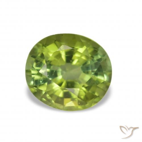 Tormalina Terra Verde naturale da 1.46 ct, Ovale, VS