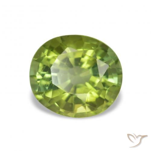 Tormalina Terra Verde naturale da 1.46 ct, Ovale, VS