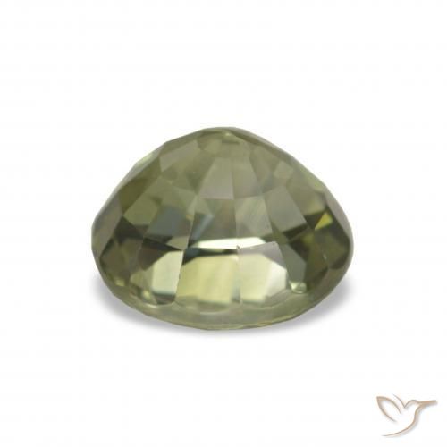 Tormalina Verde caldo naturale da 1.54 ct, Taglio ovale, VS