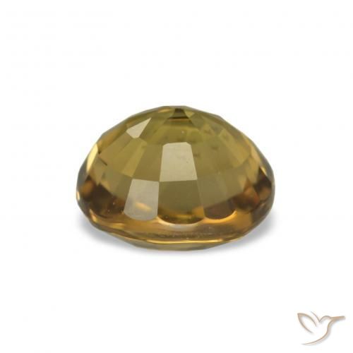Tormalina Oro scuro naturale da 1.44 ct, Taglio ovale, VS