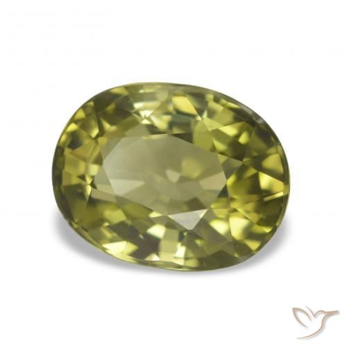 Tormalina Verde chiaro naturale da 1.87 ct, Taglio ovale, VVS
