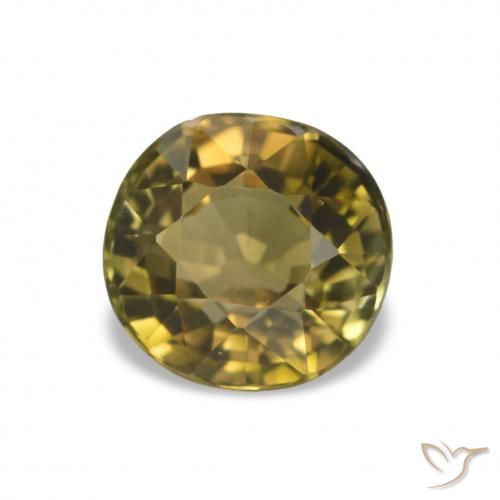 Tormalina Oro medio naturale da 1.48 ct, Taglio ovale, VS