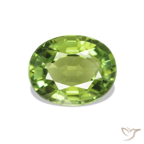 1.47ct Verde medio Tormalina, Ovale, VS