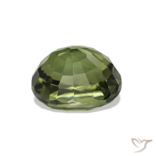 Tormalina Verde foresta chiaro naturale da 1.62 ct, Taglio ovale, VVS