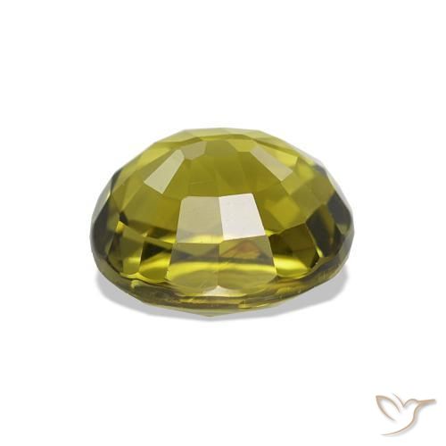 Tormalina Caldo terroso verde naturale da 1.73 ct, Taglio ovale, VVS