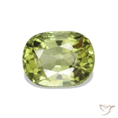 1.41ct Giallo verde Tormalina, Ovale, VVS