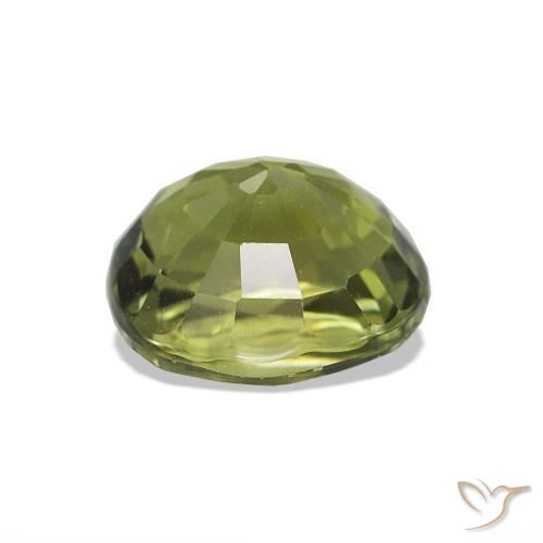 Tormalina Verde oliva naturale da 1.41 ct, Taglio ovale, VVS