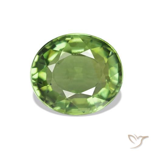 1.42ct Verde medio Tormalina, Ovale, VVS