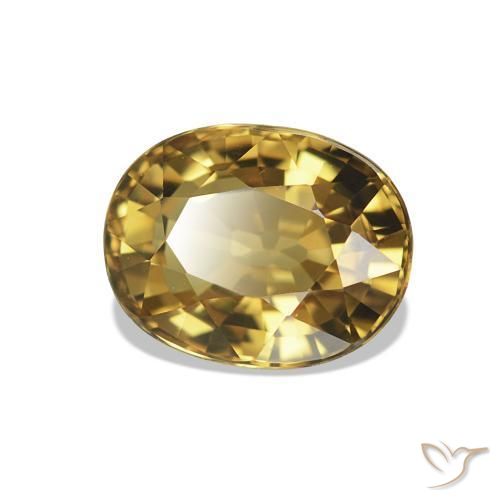 Tormalina Oro naturale da 1.50 ct, Taglio ovale, VVS