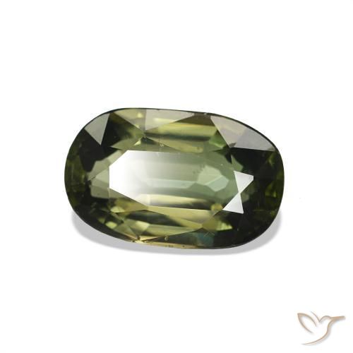 Tormalina Verde foresta chiaro naturale da 1.46 ct, Taglio ovale, VS