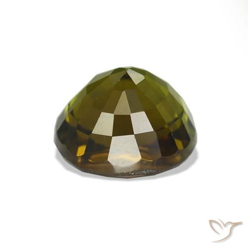 Tormalina Verde scuro naturale da 1.66 ct, Ovale, VS