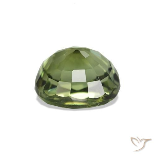 Tormalina Verde terroso naturale da 1.44 ct, Taglio a cuscino, VS