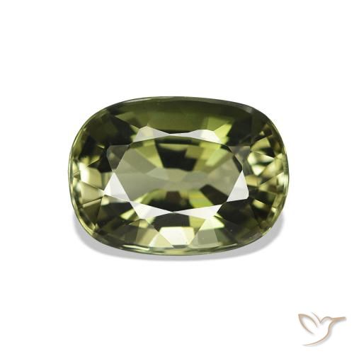 1.77ct Verde scuro Tormalina, Cuscino, VS