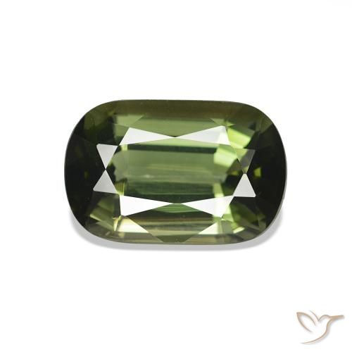1.80ct Verde foresta Tormalina, Cuscino, VS
