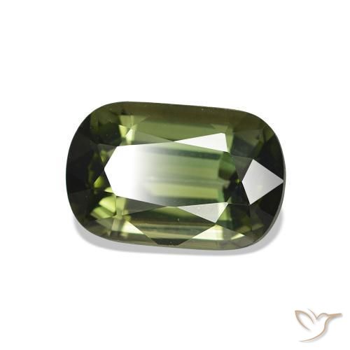 Tormalina Verde foresta naturale da 1.80 ct, Taglio a cuscino, VS