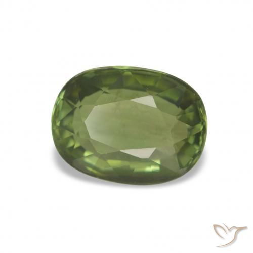 Tormalina Verde foresta naturale da 1.44 ct, Taglio a cuscino, VVS-VS