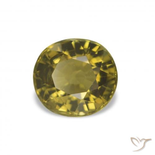 Tormalina Marrone dorato intenso Deep naturale da 1.53 ct, Taglio ovale, VVS-VS
