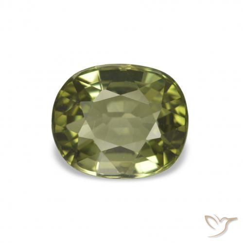 1.66ct Caldo bosco verde Tormalina, Ovale, VVS-VS