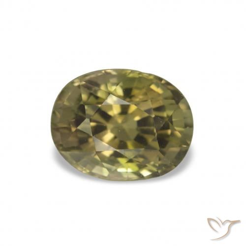 1.74ct Verde chiaro Tormalina, Ovale, VS