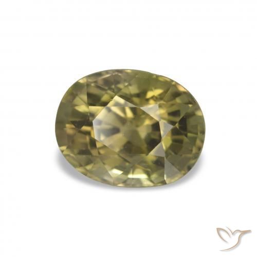 Tormalina Verde chiaro naturale da 1.74 ct, Taglio ovale, VS