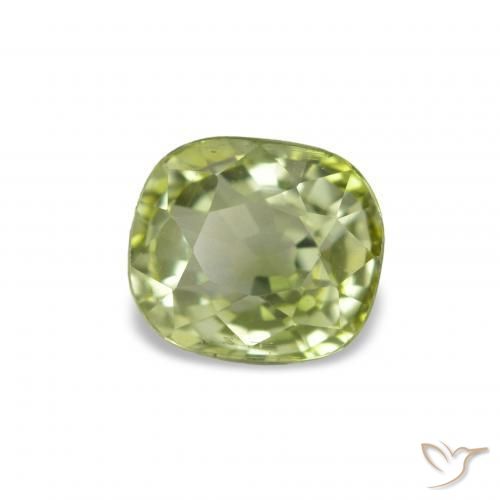 Tormalina Verde medio naturale da 1.47 ct, Taglio a cuscino, VVS-VS