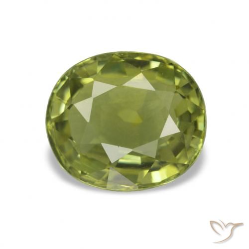 1.81ct Verde oliva Tormalina, Ovale, VVS-VS