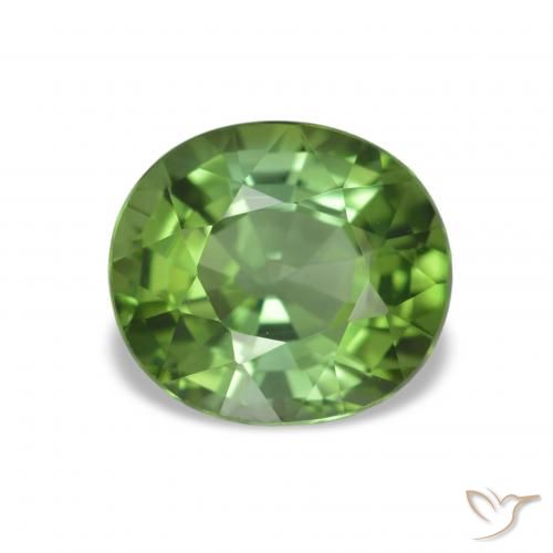 1.81ct Verde medio Tormalina, Ovale, VVS-VS