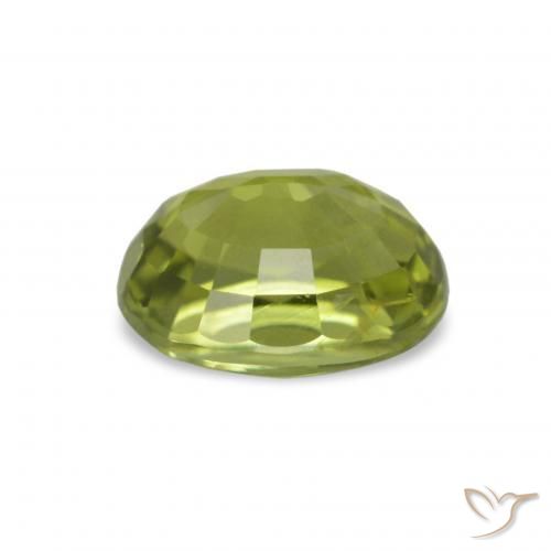 Tormalina Verde oliva naturale da 1.62 ct, Taglio ovale, VVS-VS