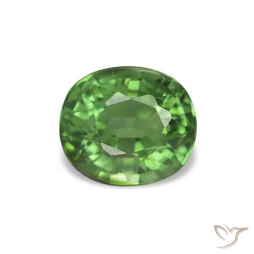 1.40ct Verde scuro Tormalina, Ovale, VVS-VS
