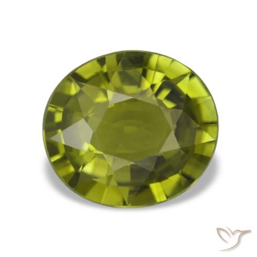 1.87ct Caldo bosco verde Tormalina, Ovale, VVS-VS