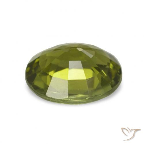 Tormalina Caldo bosco verde naturale da 1.87 ct, Taglio ovale, VVS-VS