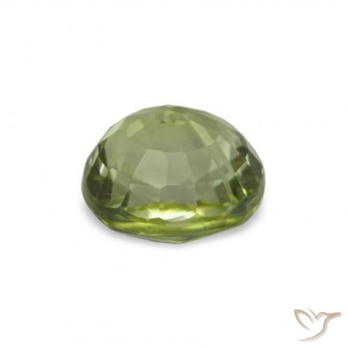 Tormalina Verde oliva naturale da 1.34 ct, Taglio ovale, VVS-VS