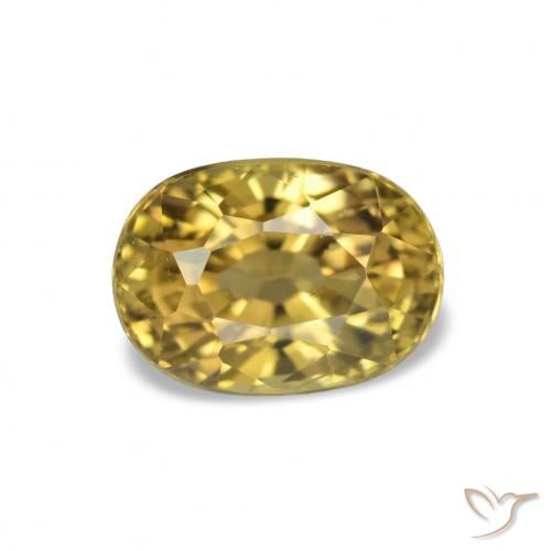 Tormalina Oro naturale da 1.62 ct, Taglio ovale, VVS-VS