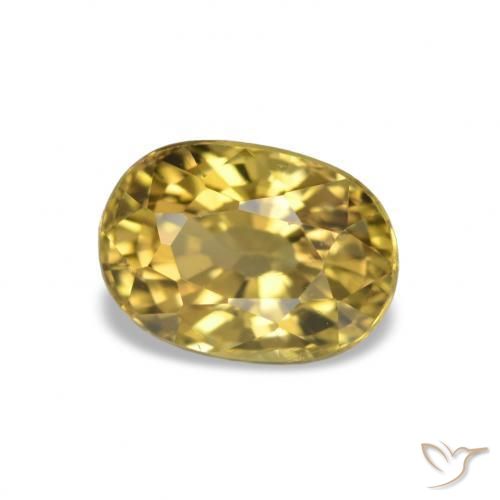 Tormalina Oro naturale da 1.62 ct, Taglio ovale, VVS-VS