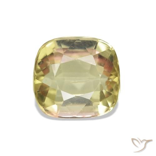 1.78ct Giallo brunastro Tormalina, Cuscino, VS-SI