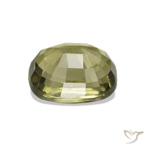 Tormalina Caldo terroso verde naturale da 1.74 ct, Taglio a cuscino, VS