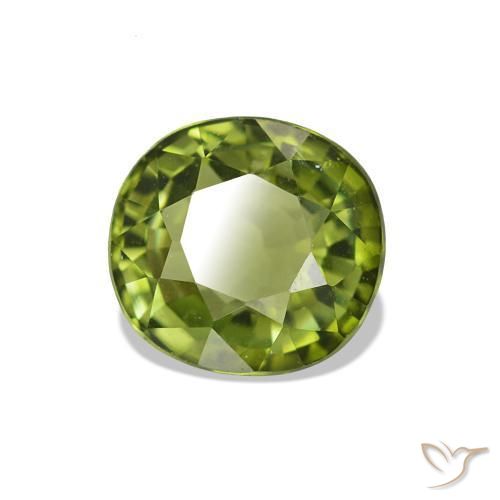 Tormalina Verde medio naturale da 1.42 ct, Taglio ovale, VS