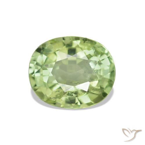 1.73ct Verde foresta Tormalina, Ovale, VS-SI