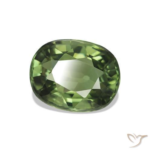 Tormalina Verde foresta naturale da 1.46 ct, Taglio ovale, VVS